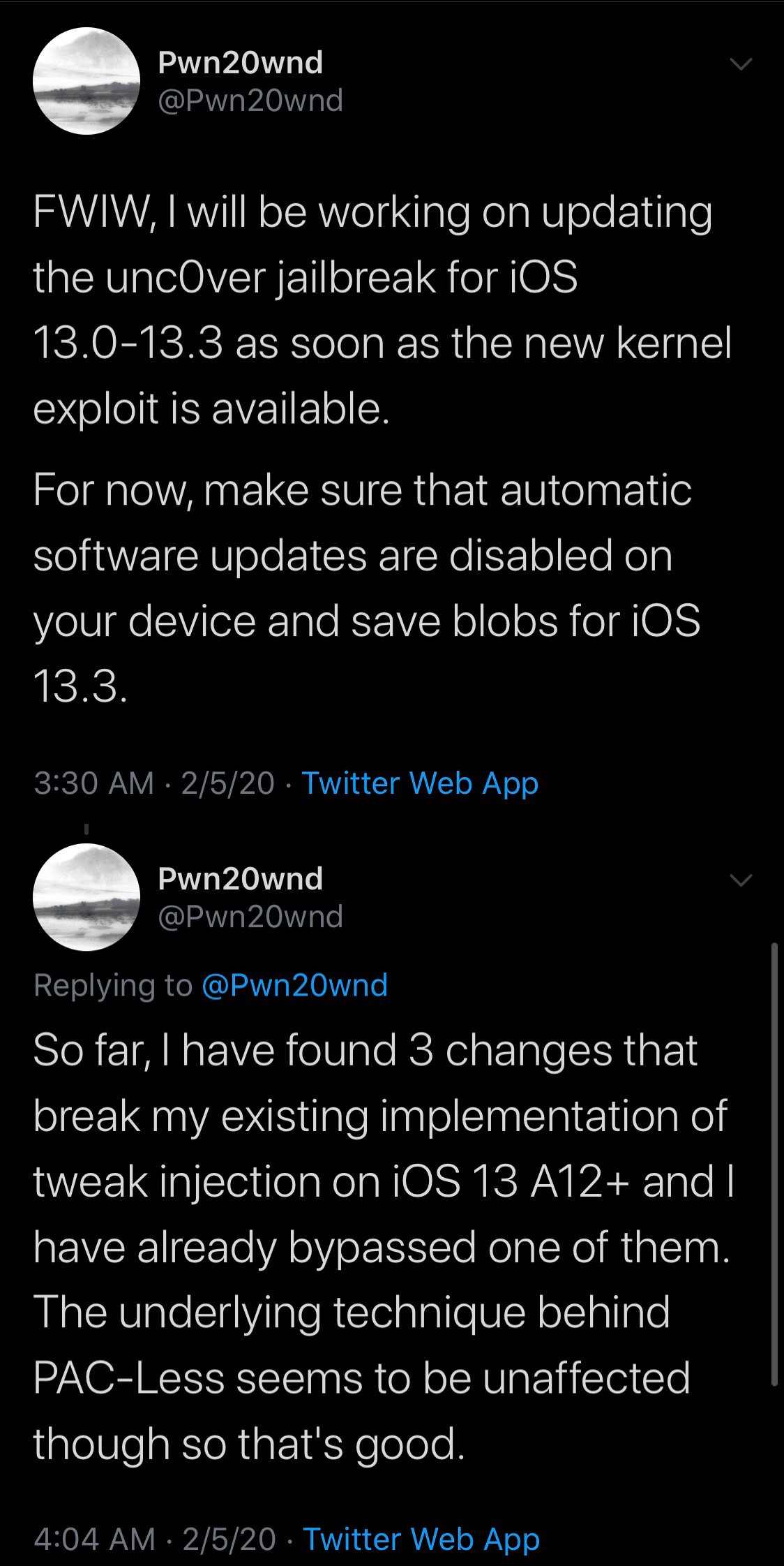 Pwn20wnd Reveals Plan To Update Unc0ver For Ios 13 0 13 3 With