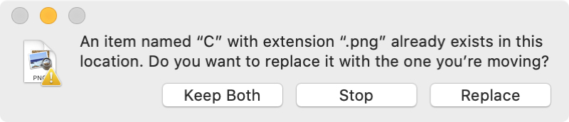 Keep Both Stop Replace Moving Items Mac