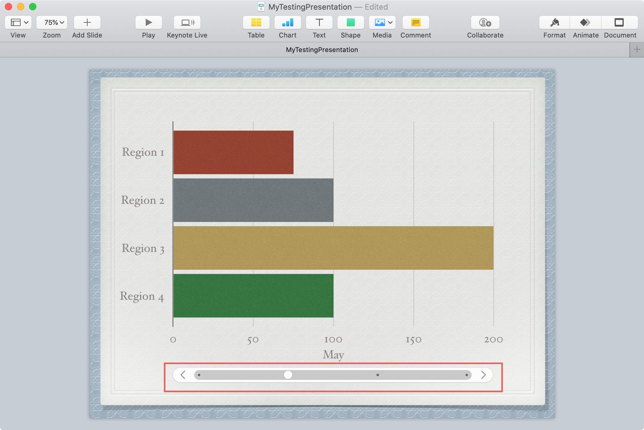 Interactive Chart Slider Keynote Mac