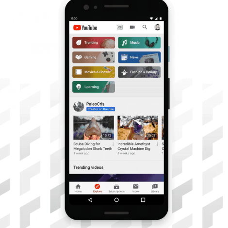 YouTube is rolling out the 'Explore' tab to all mobile users