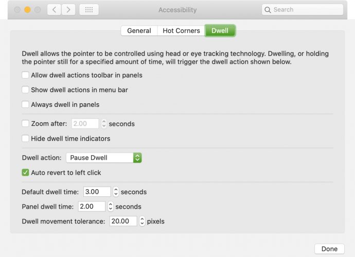 How to configure basic settings for the accessibility keyboard on Mac