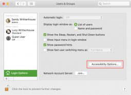 How to enable accessibility options on Mac’s login screen