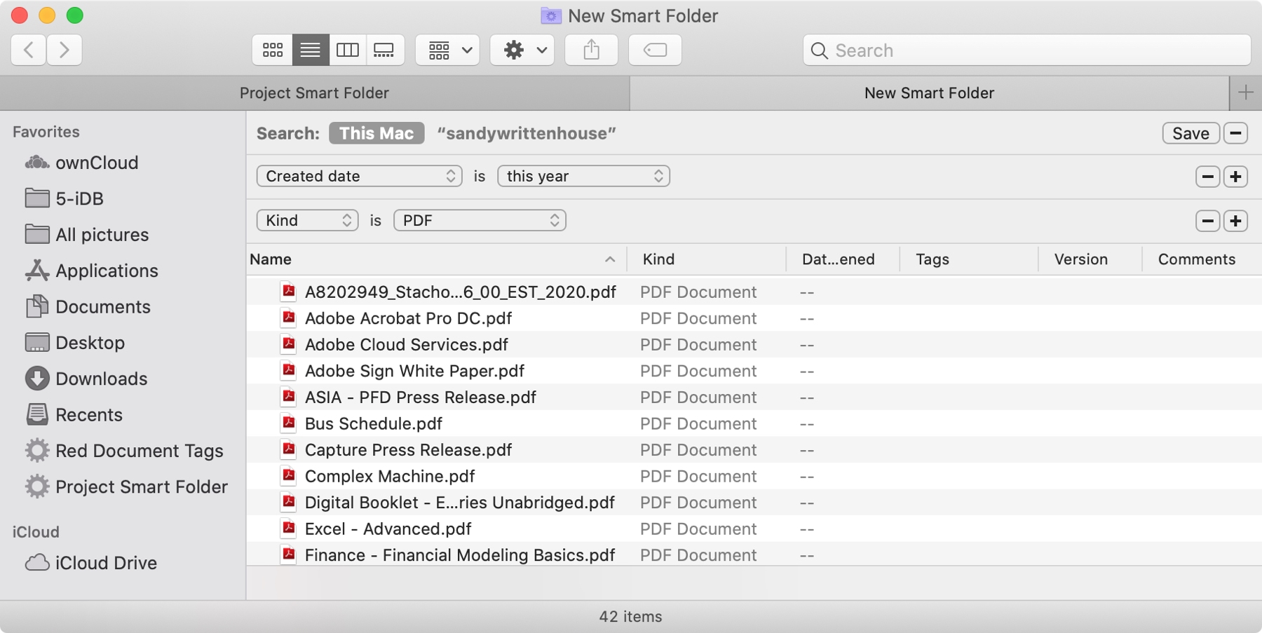 Smart Folders This Year PDF