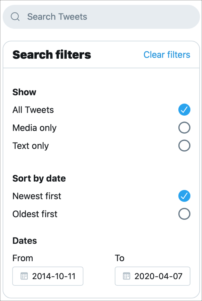 Twitter Search Archive 