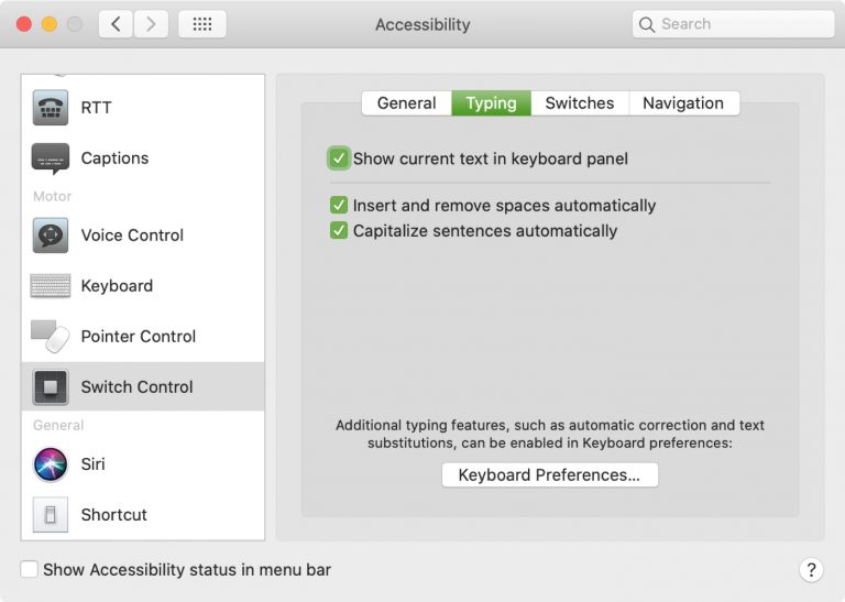 How to enable and customize Switch Control on Mac