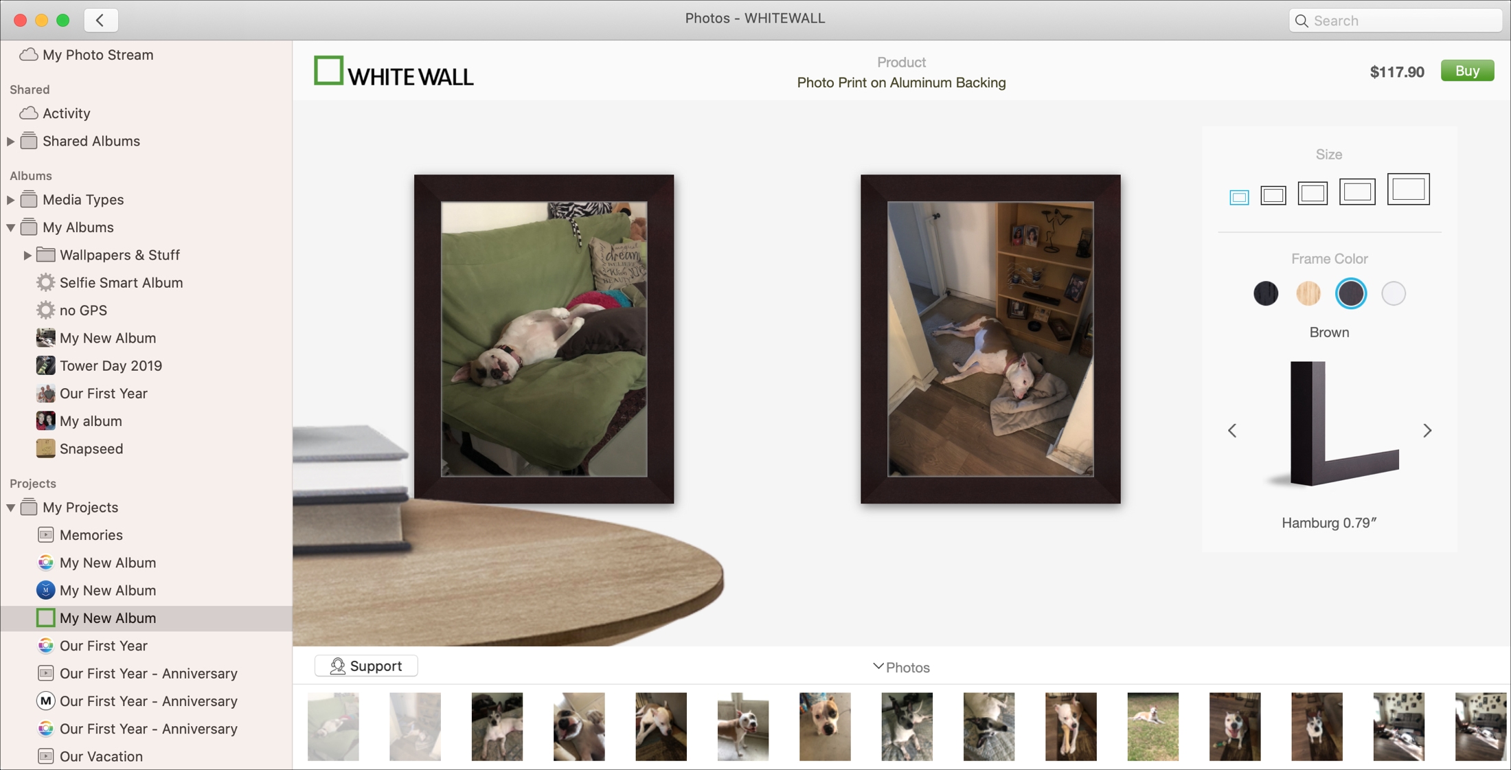 WhiteWall in Photos on Mac