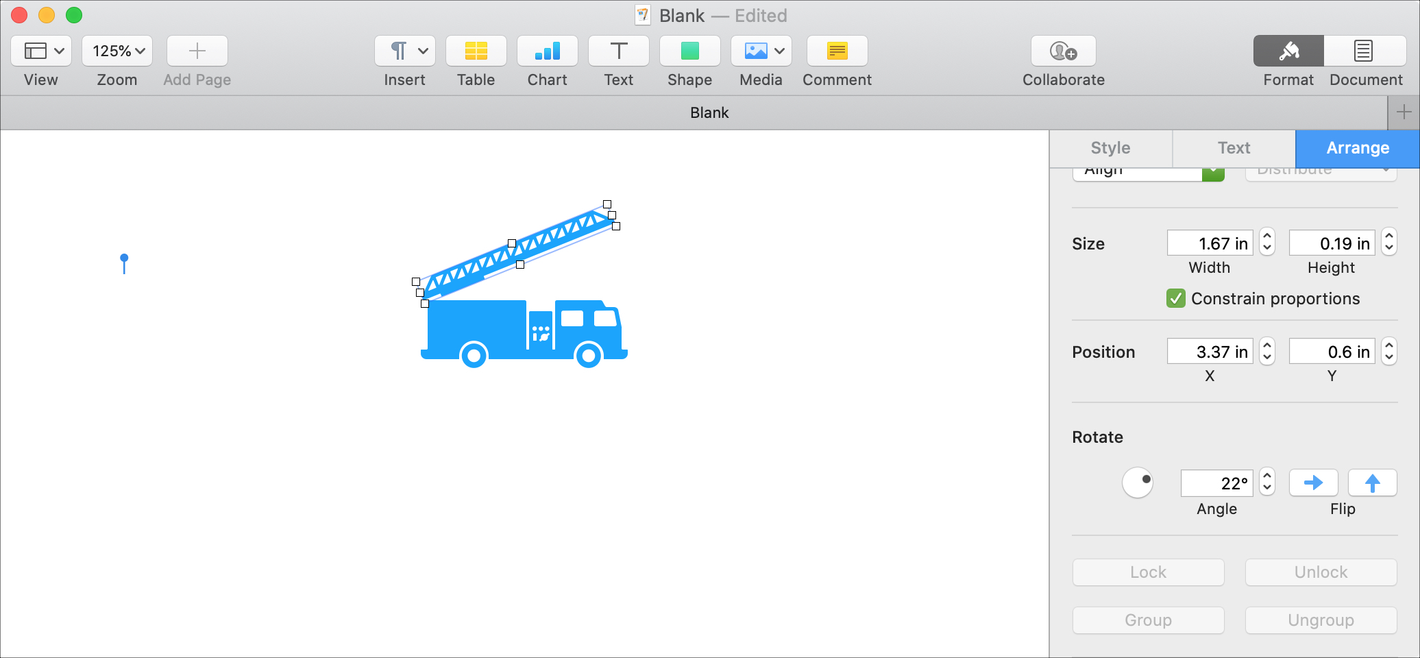 Edit Break Apart Shapes Pages Mac