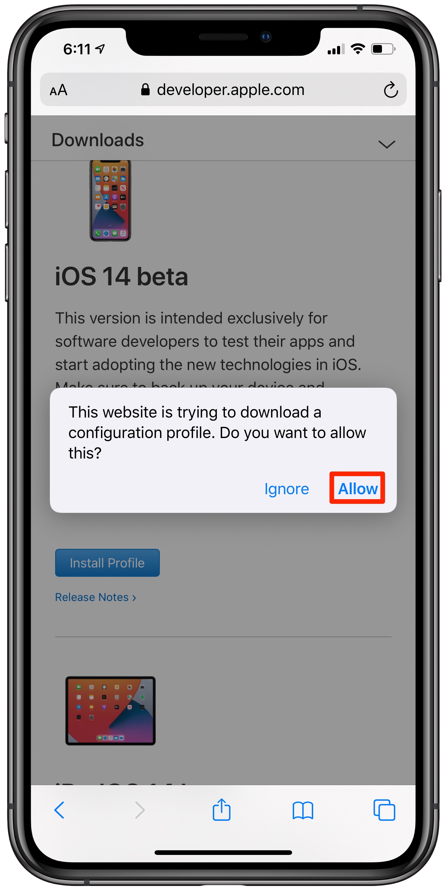 Install iOS 14 beta iPadOS 14 beta