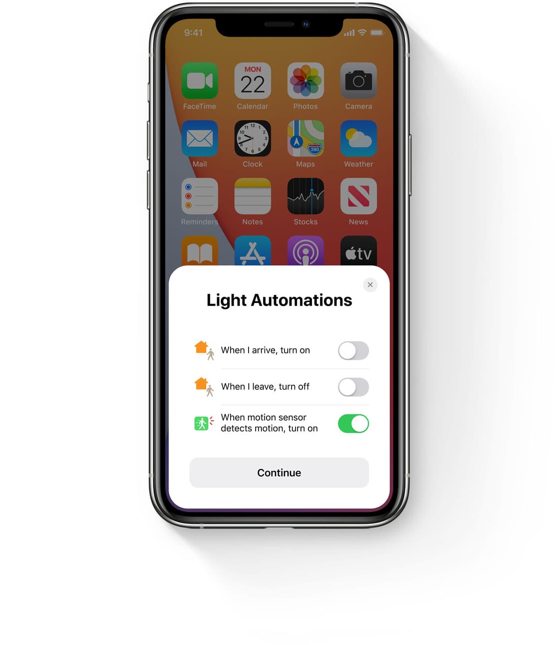 iOS 14 Home light automation