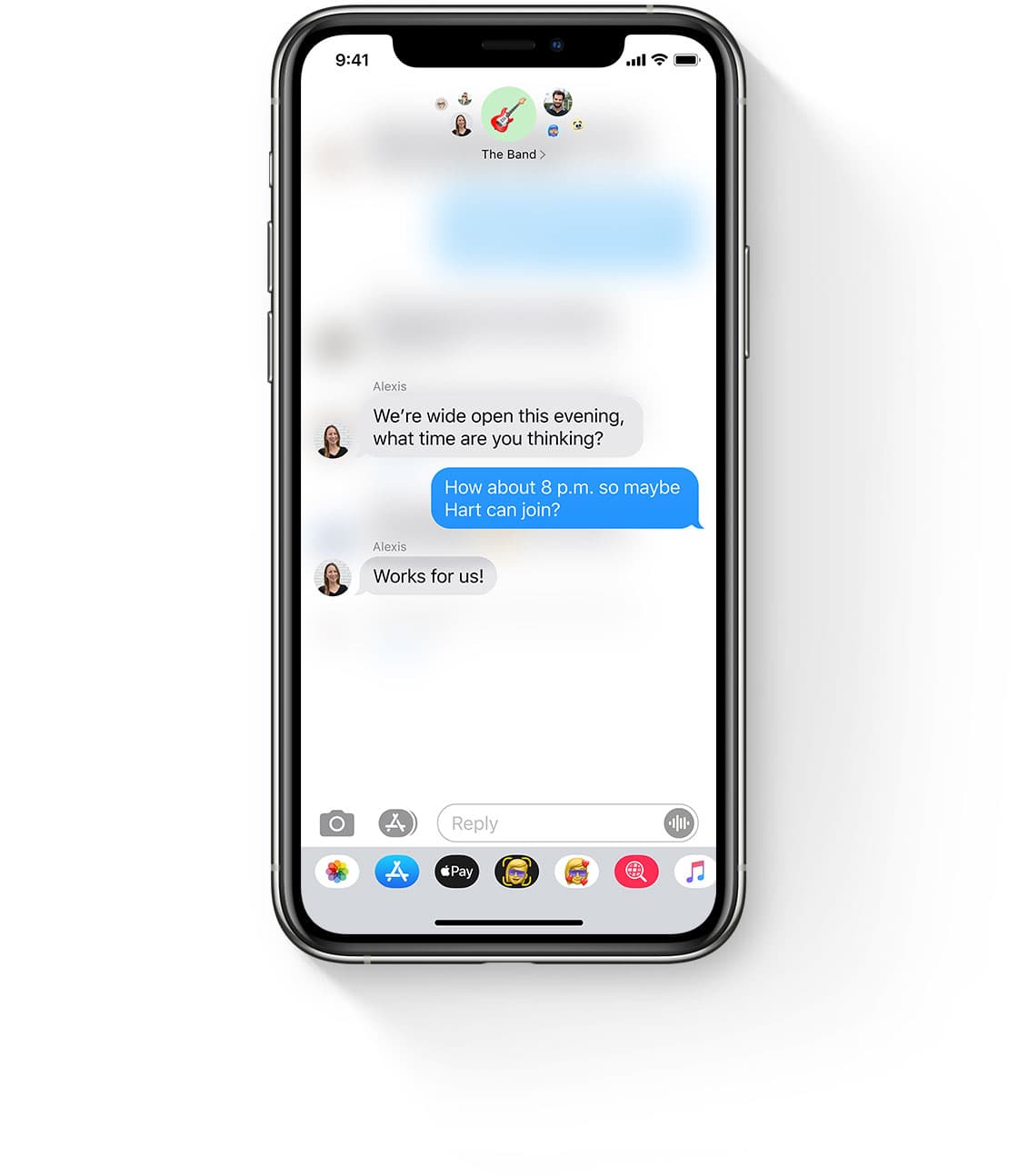 iOS 14 inline Messages reply