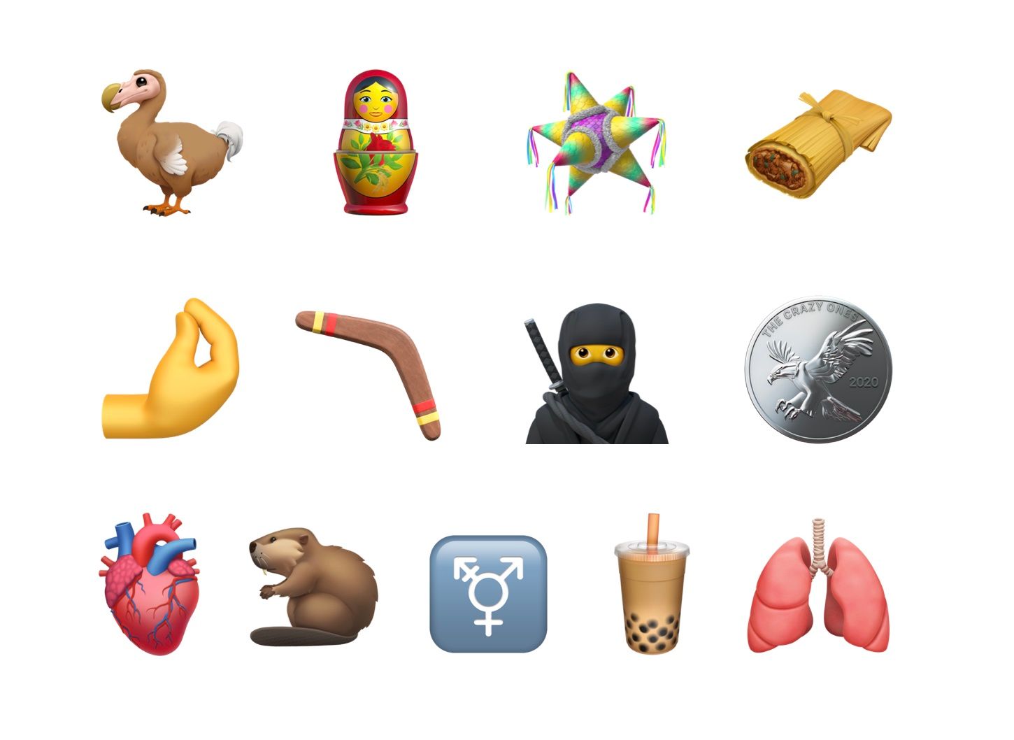 Apple preview of the Emoji 13.0 release coming later in 2020