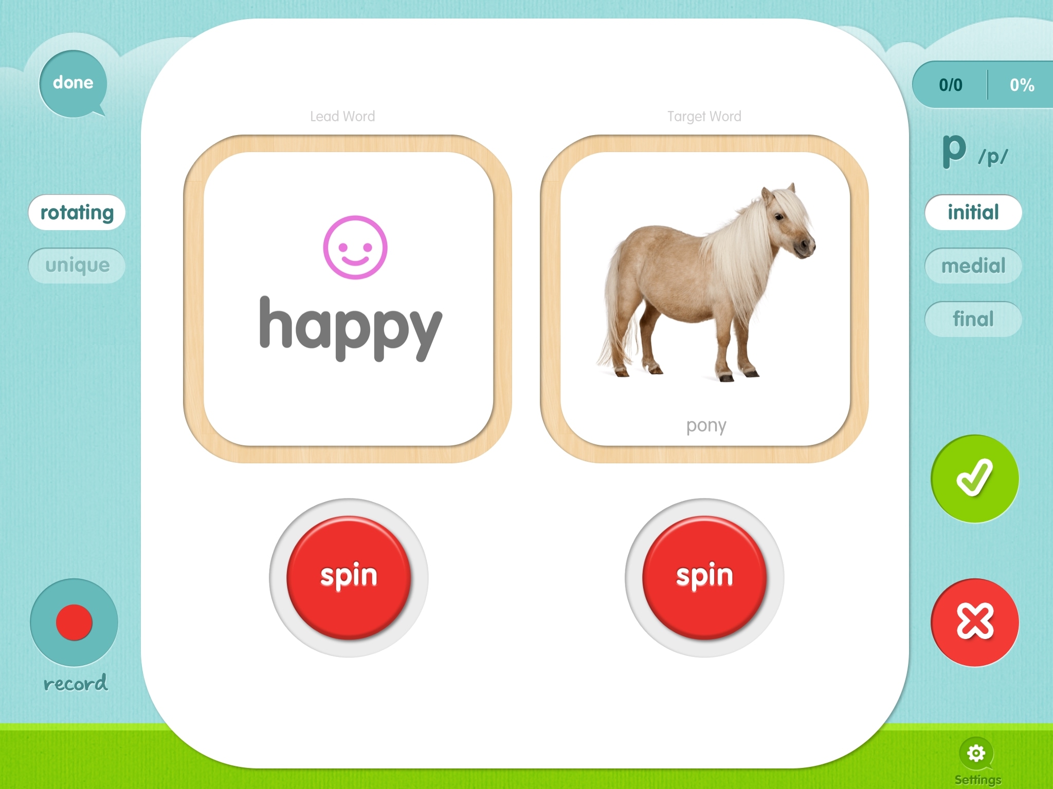 Articulation Station iPad Happy Pony
