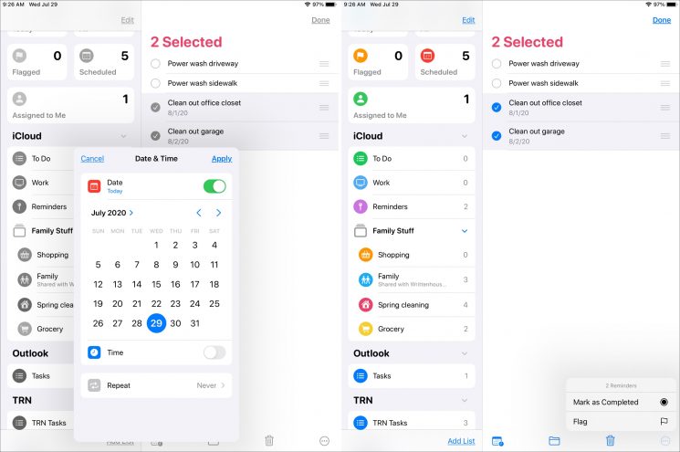 How to edit multiple Reminders at once on iPhone and iPad