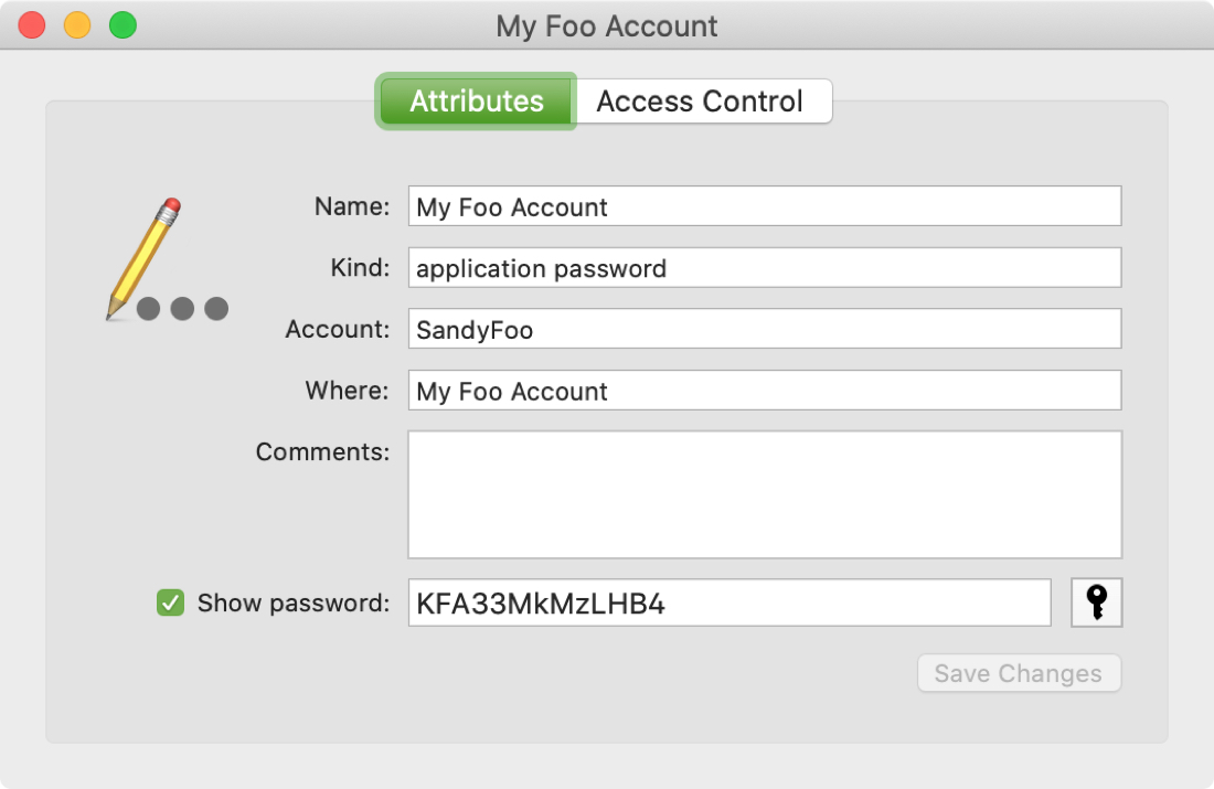 Keychain Access View Password