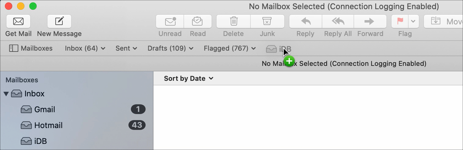 Mail Add Mailbox to Favorites Bar on Mac