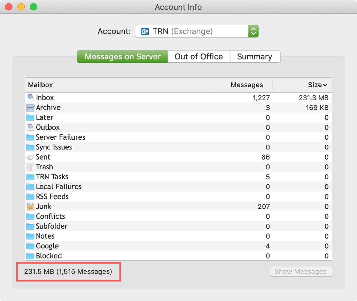 How To Check The Quota Limits For Available Storage Space In Mail On Mac