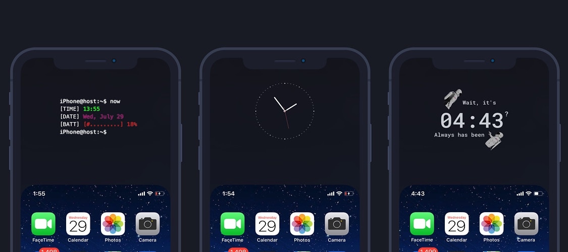 Widgets for the empty space in the iPhone’s Reachability space.