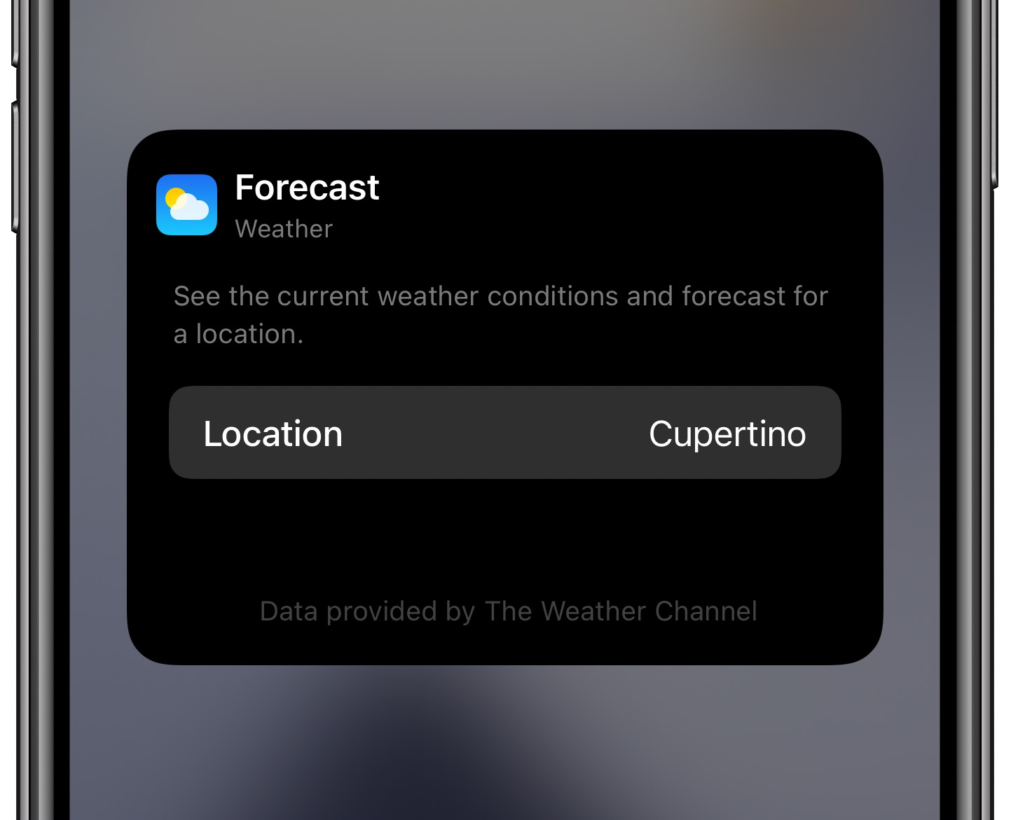 Customizing The Weather widget