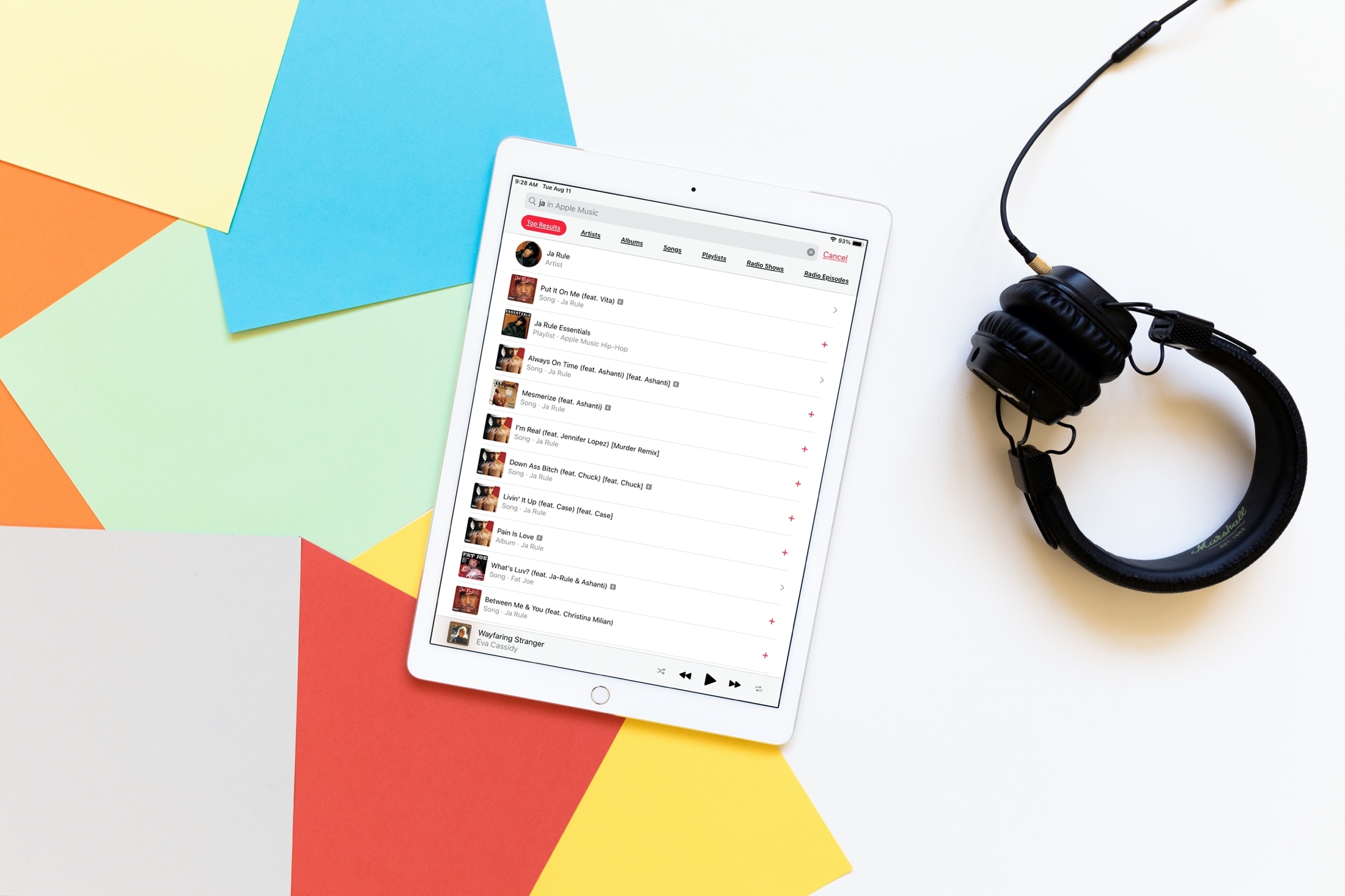 Enhanced Search Apple Music iPad