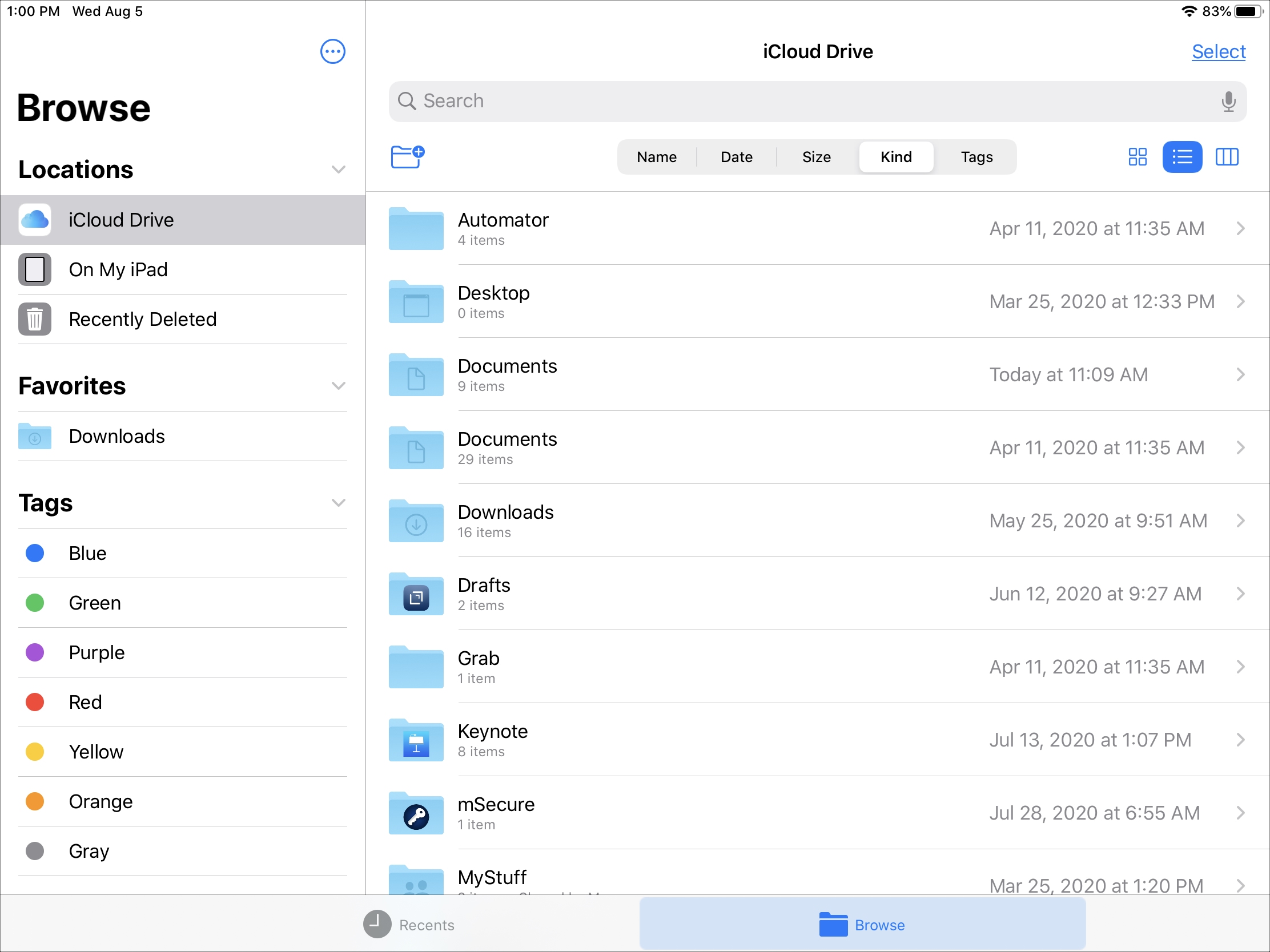 Files on iPadOS