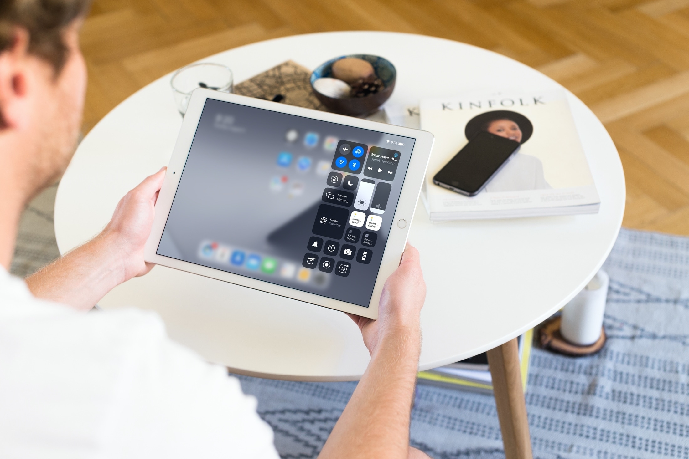 Home Accessories in Control Center iPad