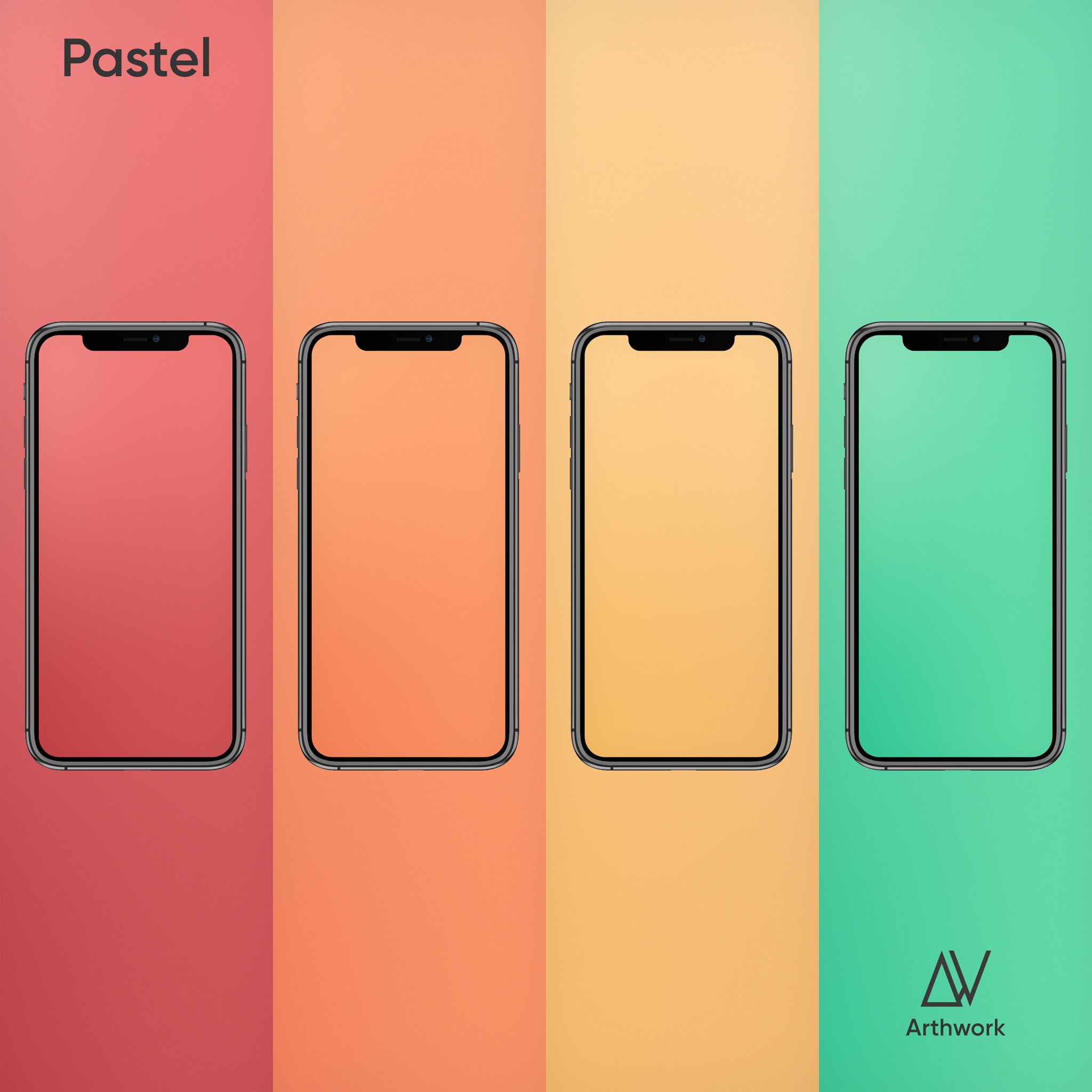 Pastel wallpapers for iPhone and iPad