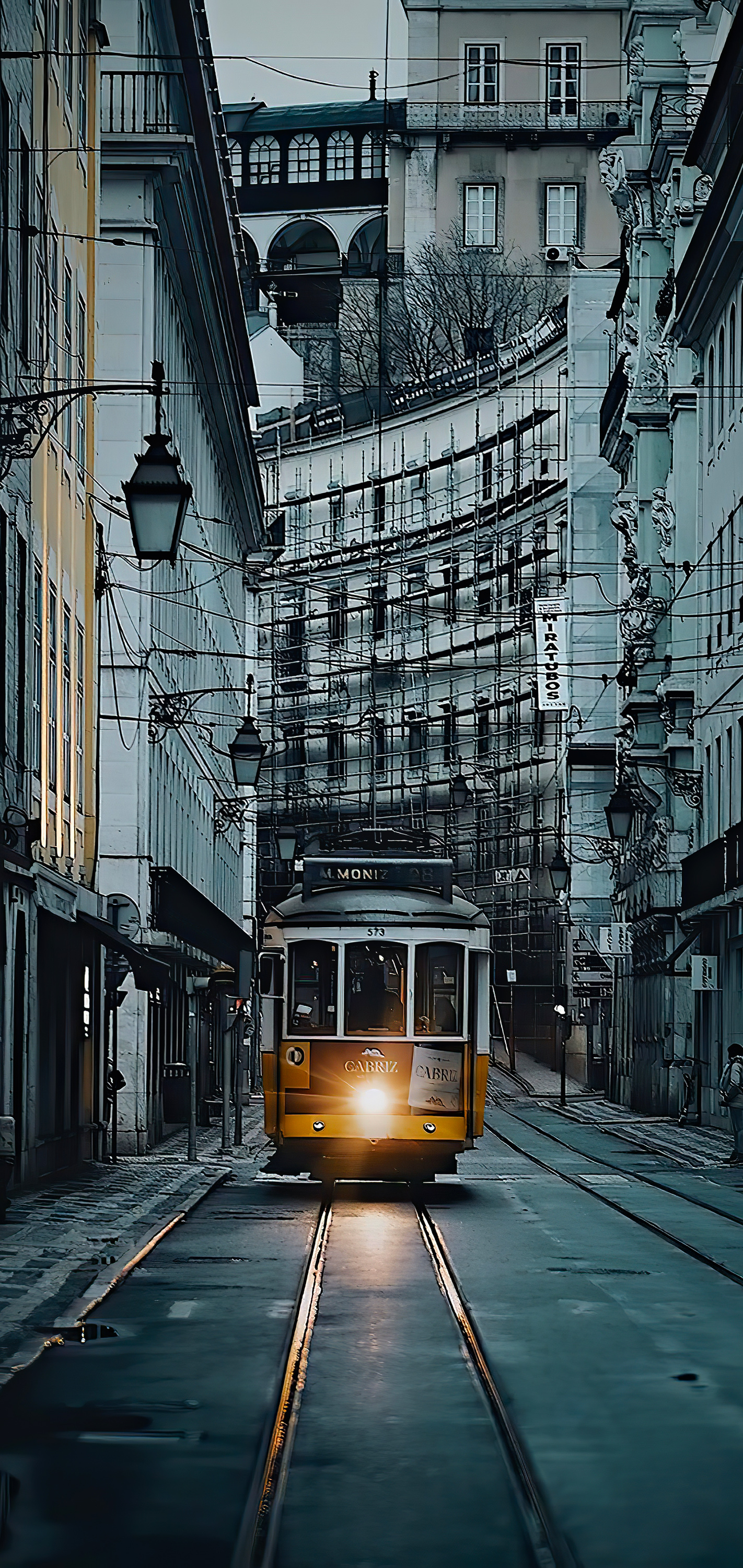 Old town streetcar by João Bernardino