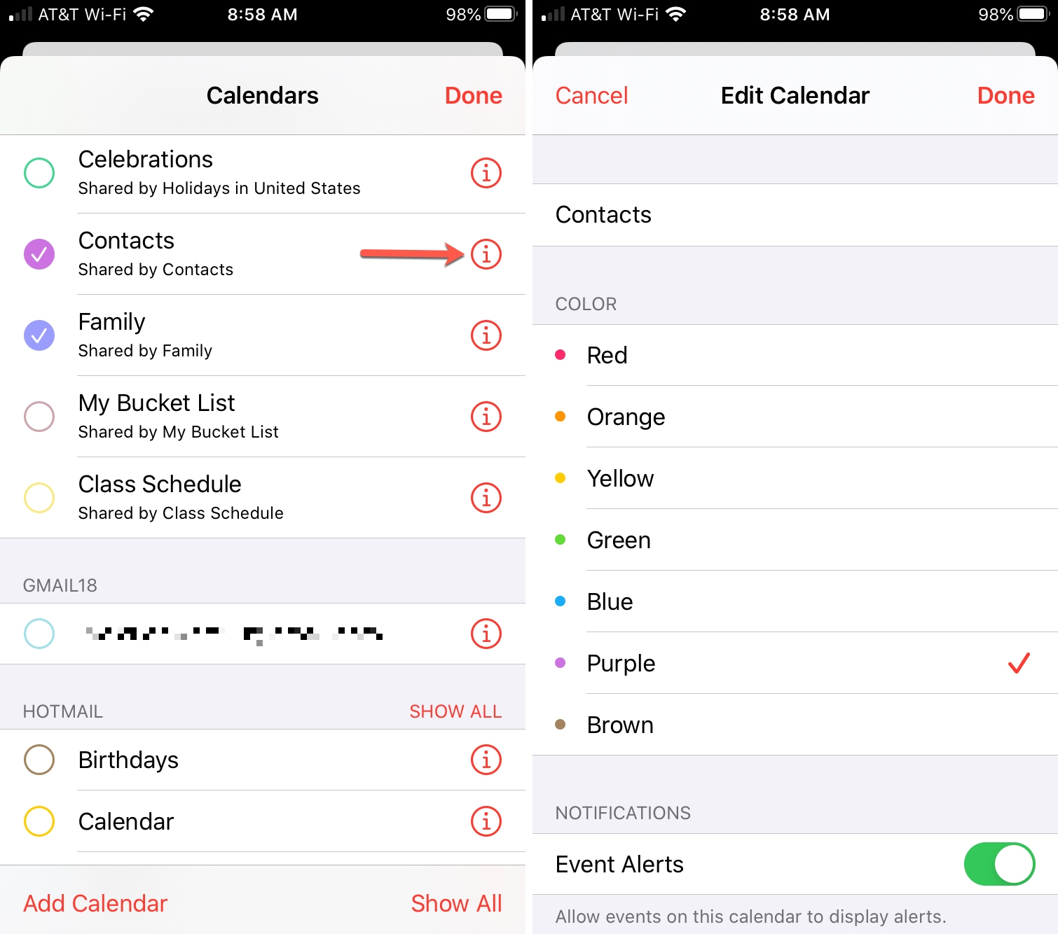 How To Change Calendar Colors On Iphone Ipad And Mac