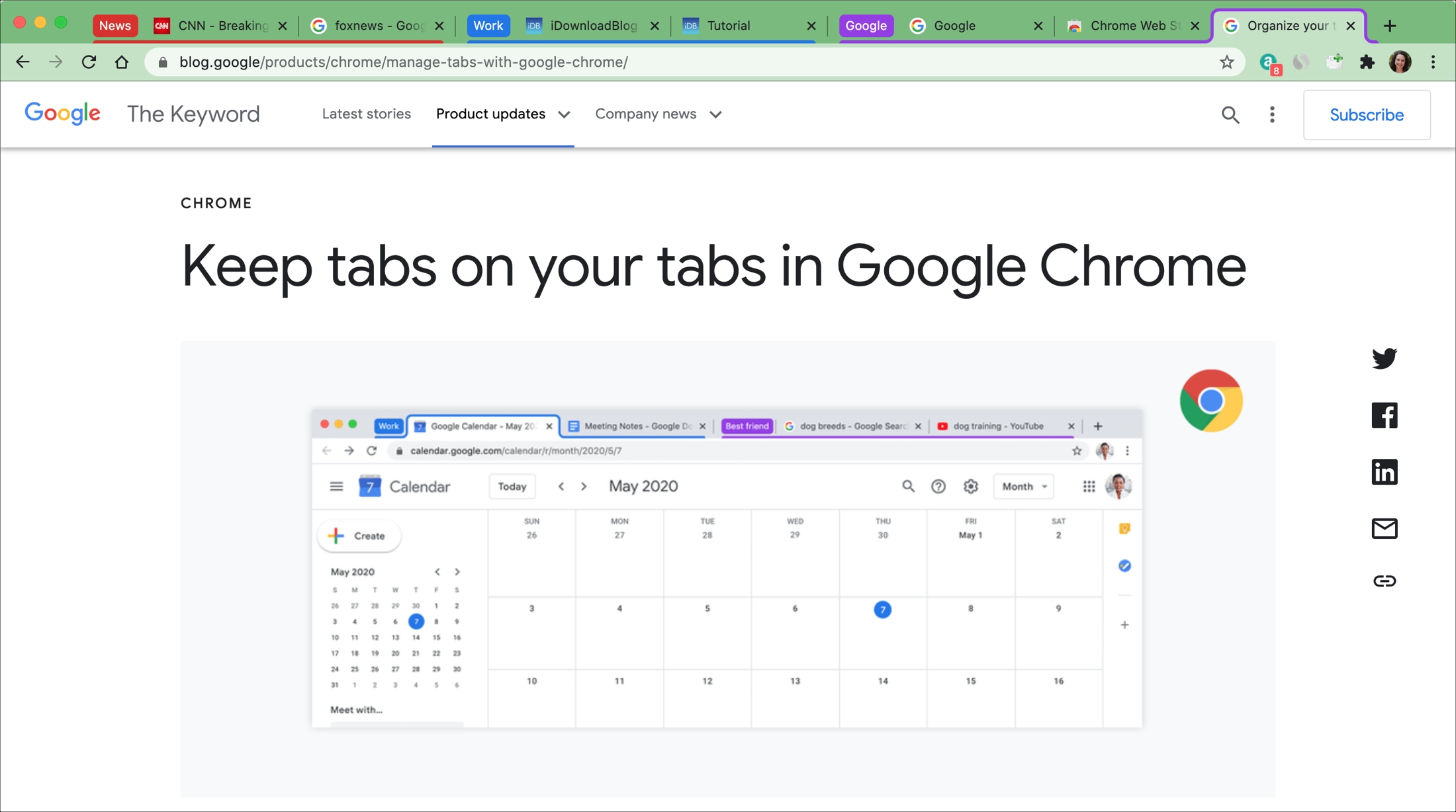 How to Use Tab Groups in Chrome Mac