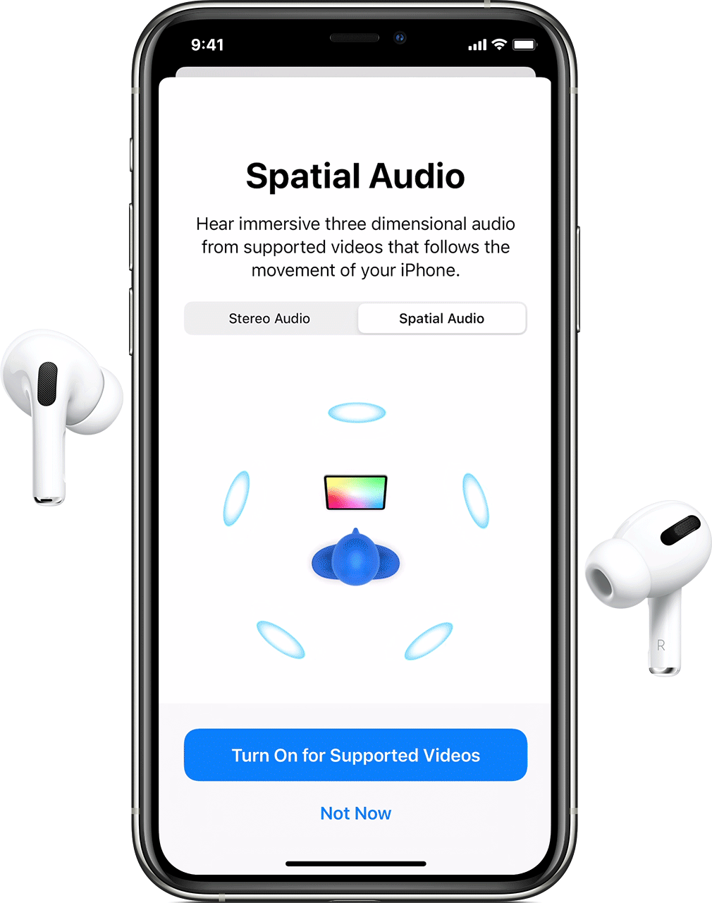 AirPods Pro spatial audio - animation