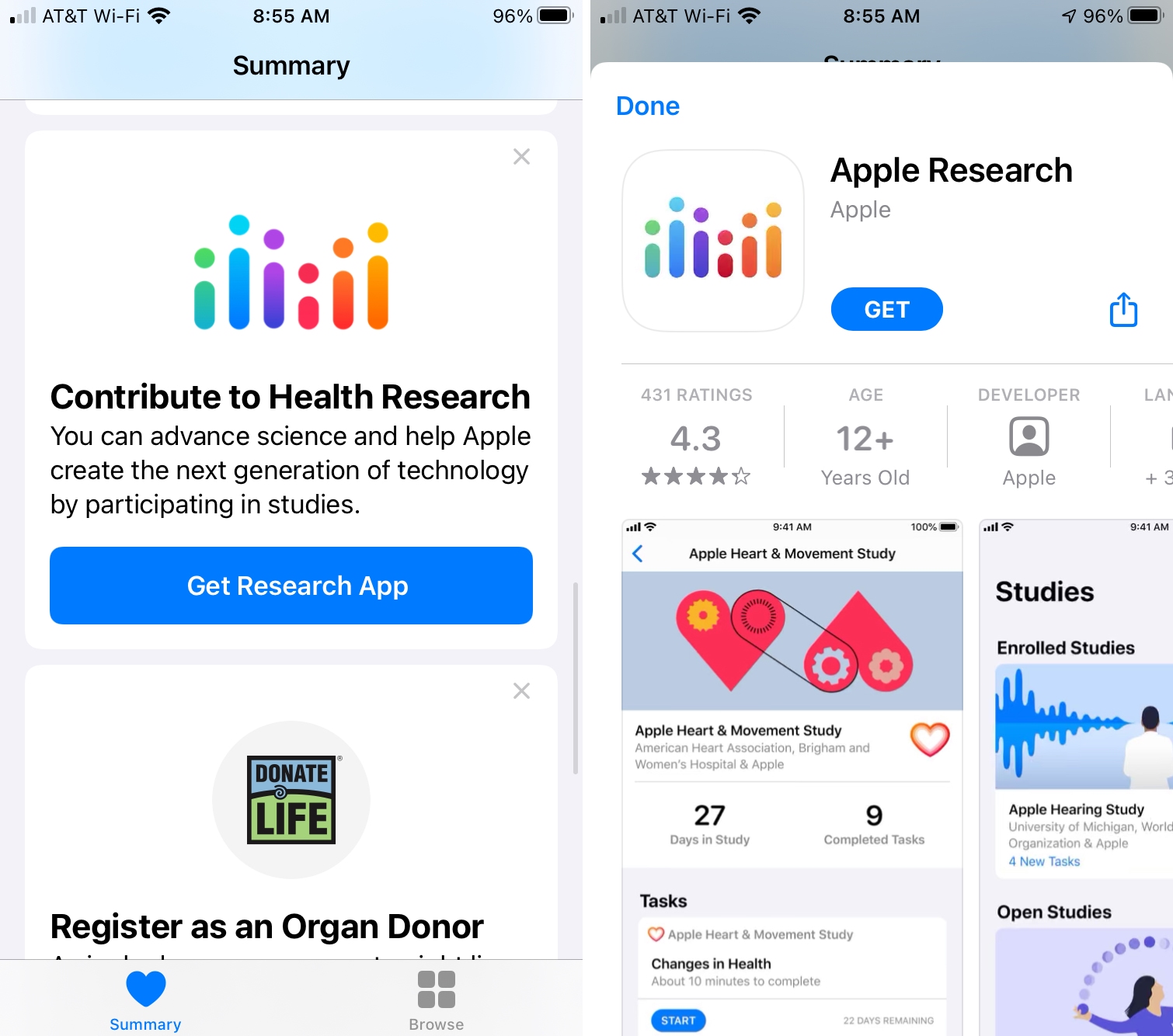 Get the Apple Research app