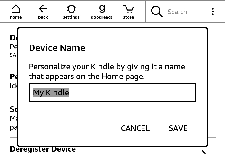 My Kindle Change Device Name
