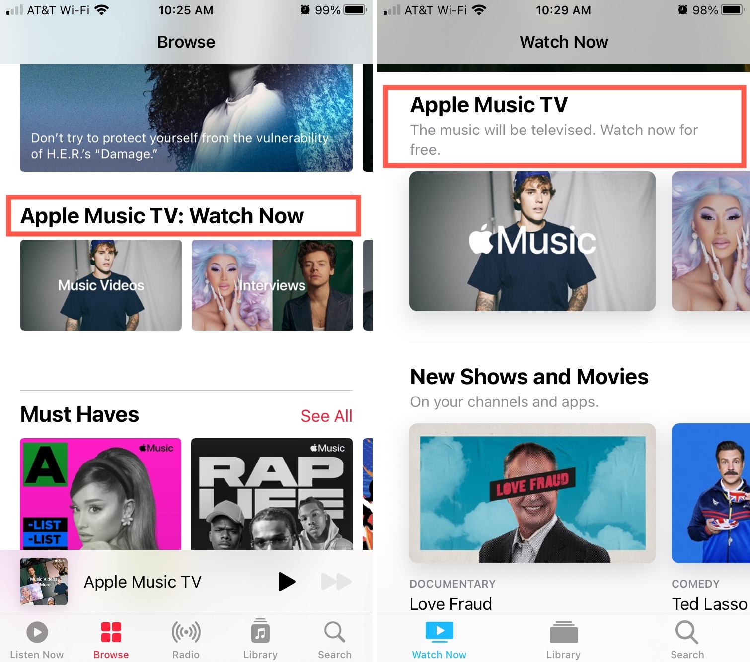 Watch Apple Music TV on iPhone