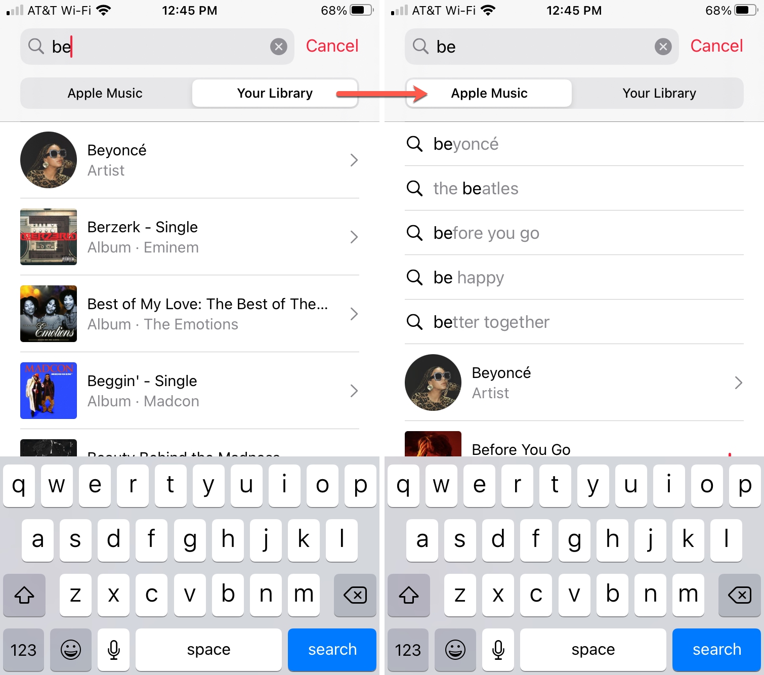 Switch Your Library to Apple Music on iPhone