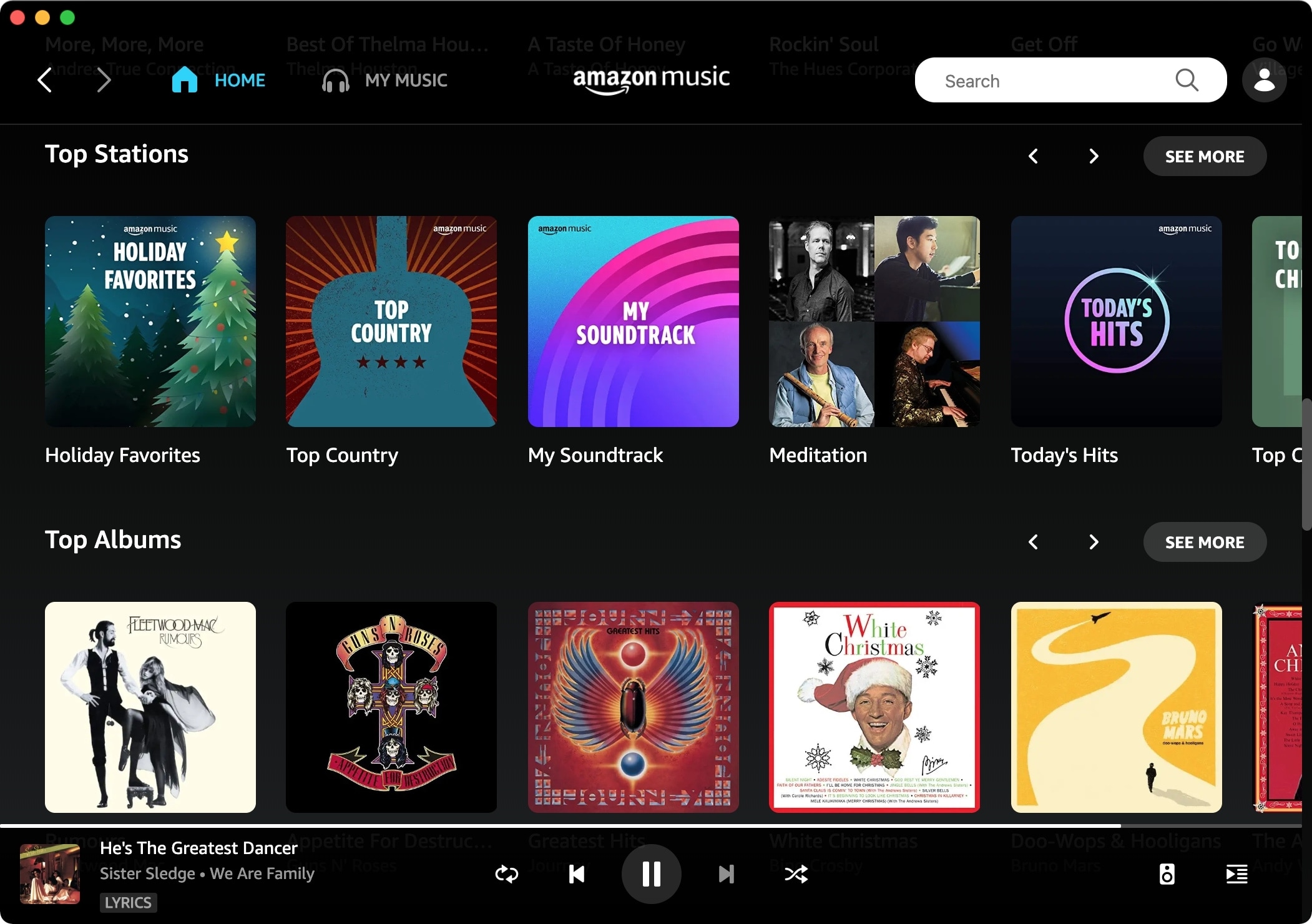 Amazon Music App on Mac