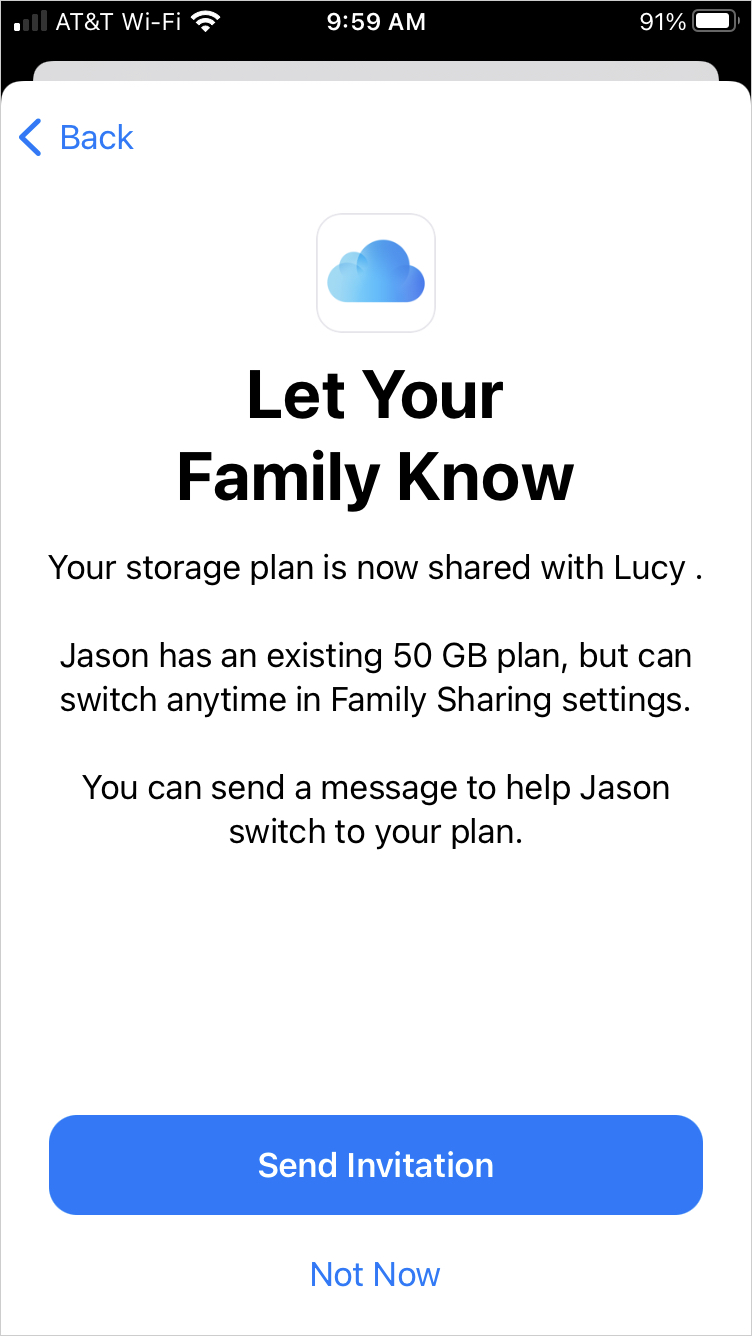 Let Your Family Know about Apple One Storage