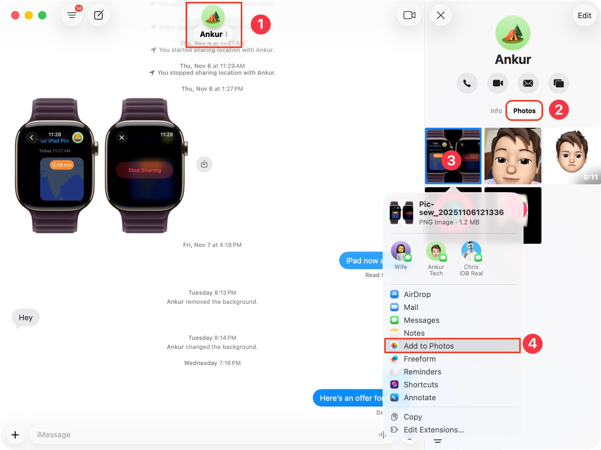 How to import to Mac’s Photos from Mail, Messages, or other apps