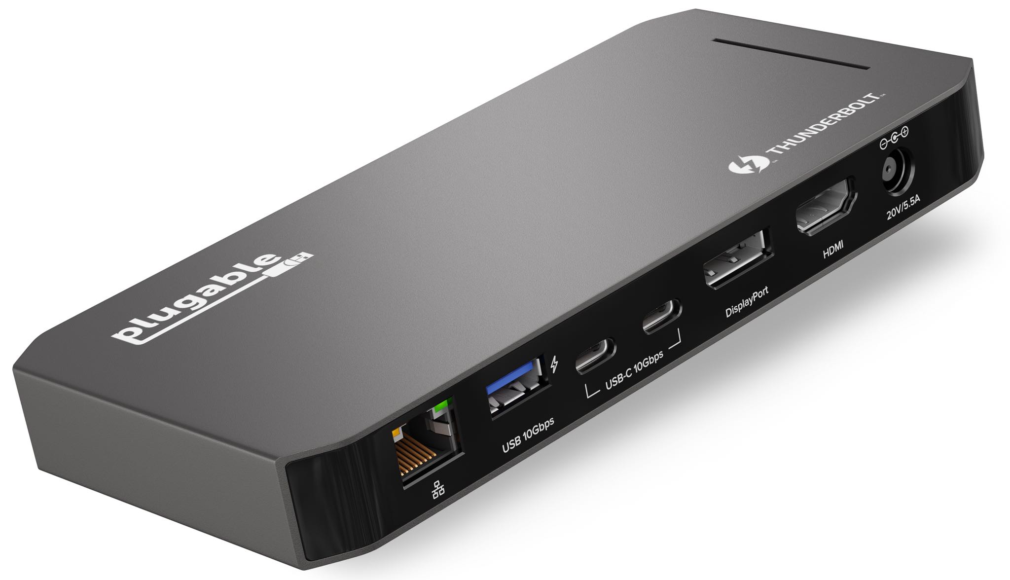 Mini Docking Station No Host Charging, Connect 1x HDMI up to 4K @30Hz Monitor, Ethernet, 3X USB Ports Plugable USB C Cube Compatible with Thunderbolt 3 Ports and Specific USB-C Systems 