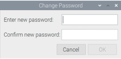 Change Password Prompt RPi
