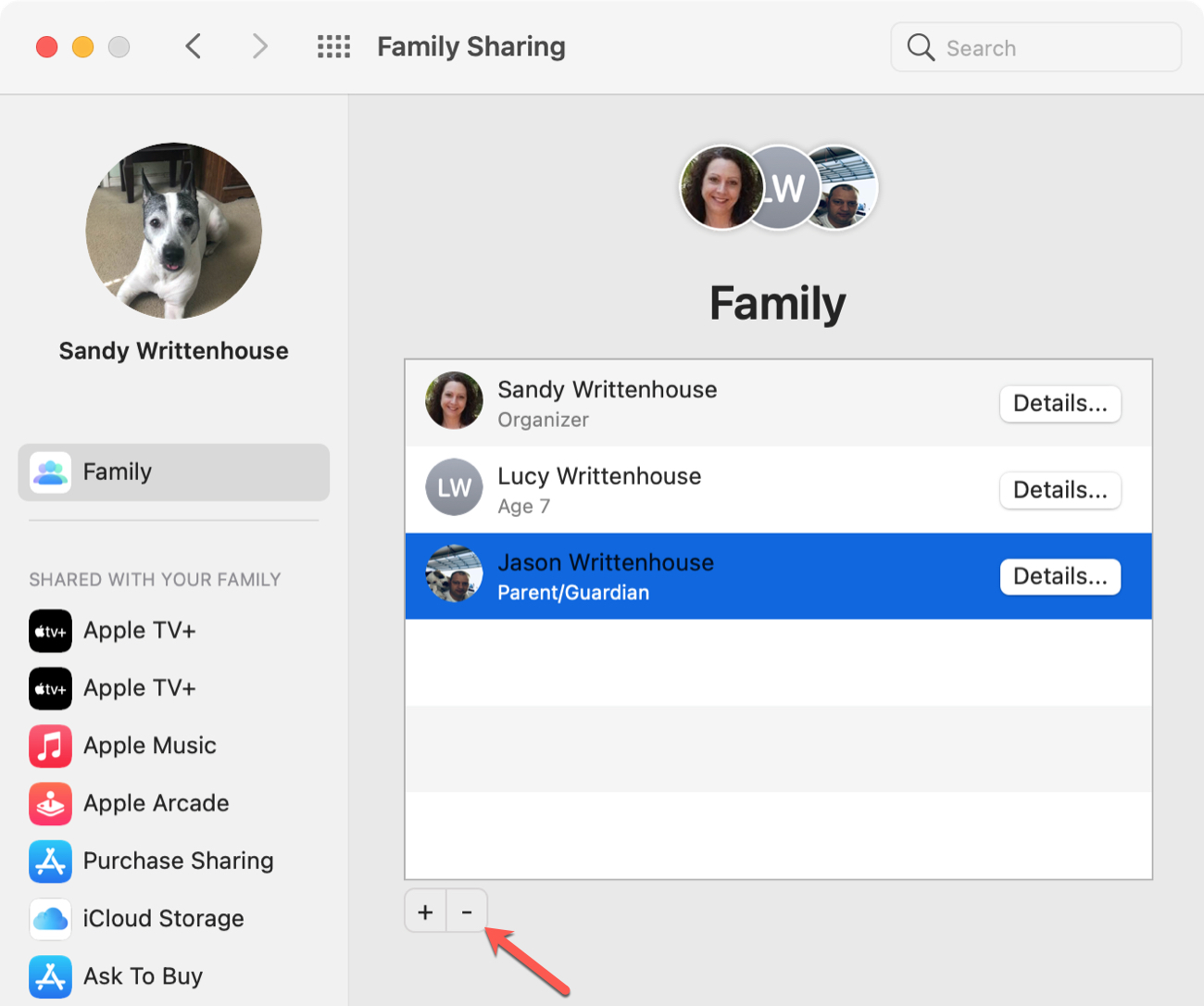 Leave Family on Mac