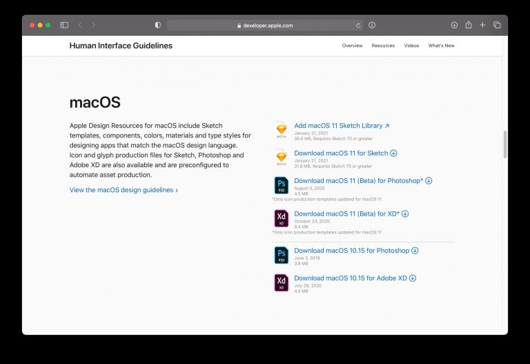 Apple releases macOS Big Sur design kit with Sketch support for ...