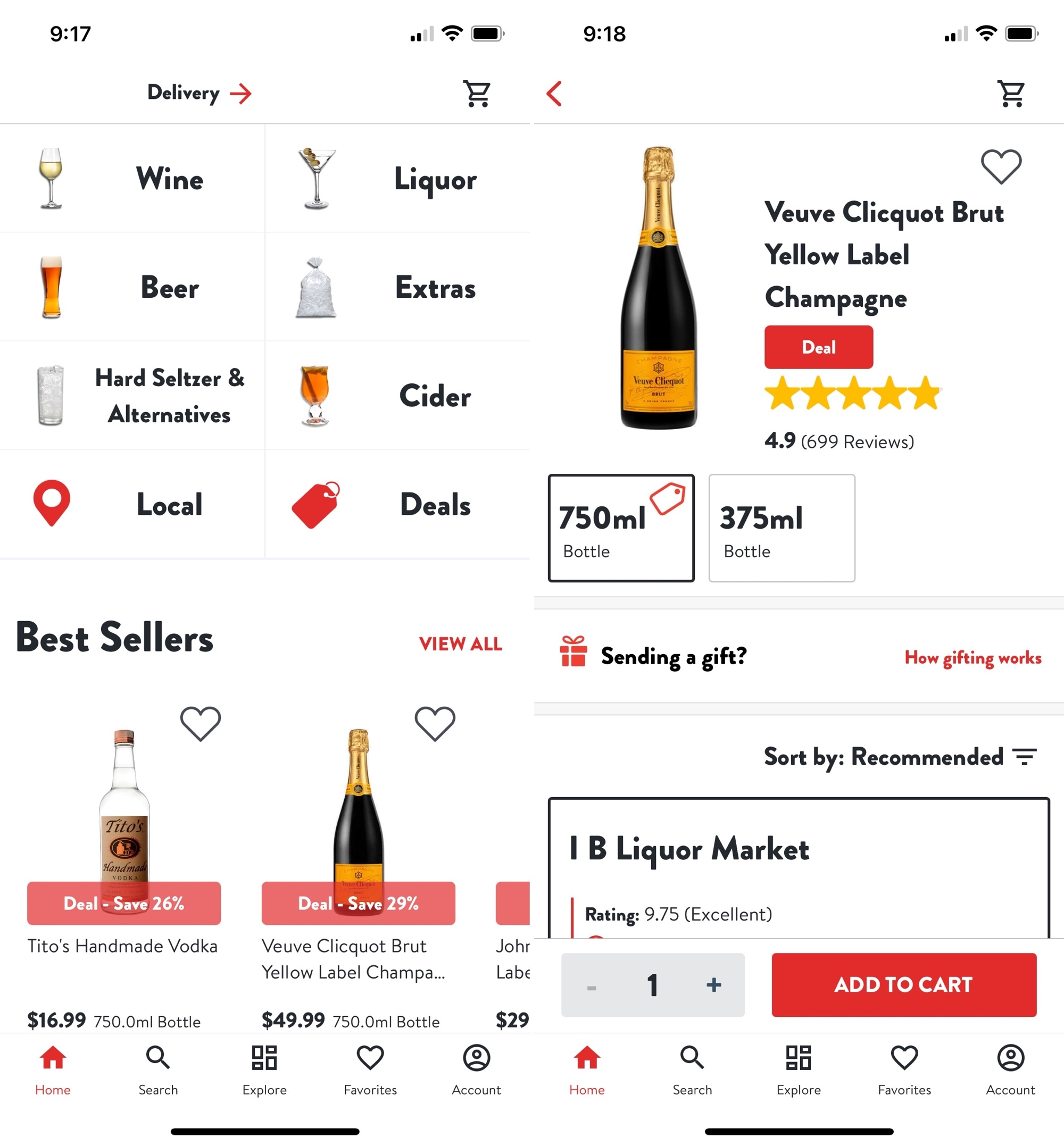 Drizly Alcohol Delivery for iPhone