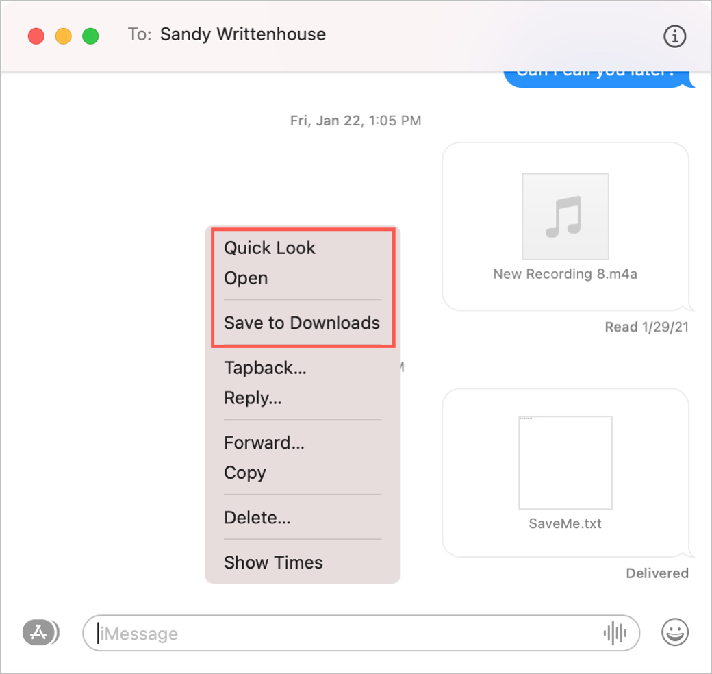 Mac Messages Save File