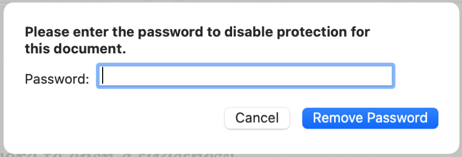 Remove Password to Open Keynote on Mac