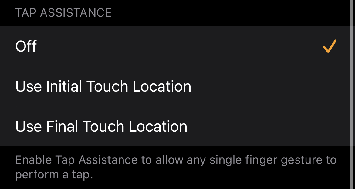Watch Tap Assistance on iPhone