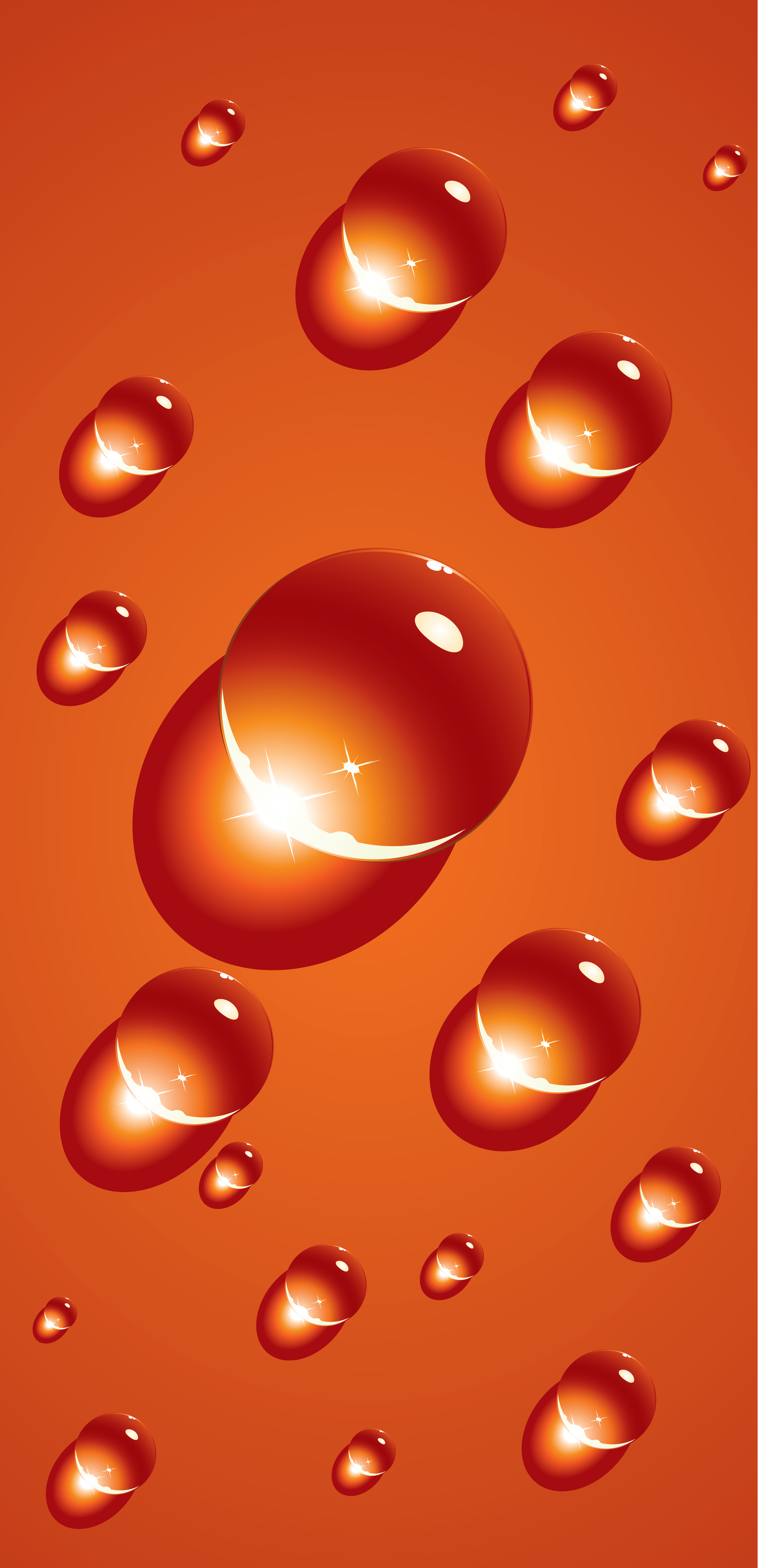 water droplet wallpaper iPhone ongliong11 idownloadblog orange