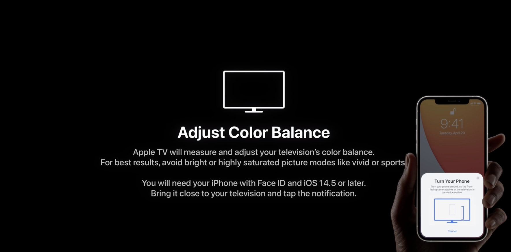 Color balance Apple TV