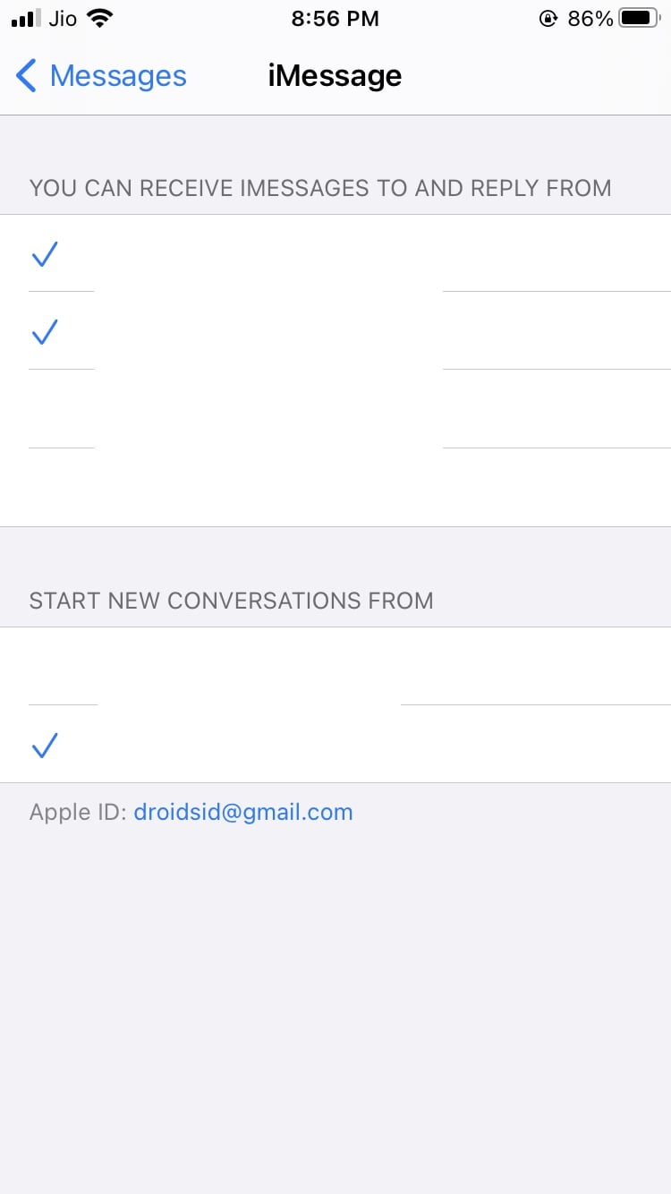 iMessage Send and Receive iOS