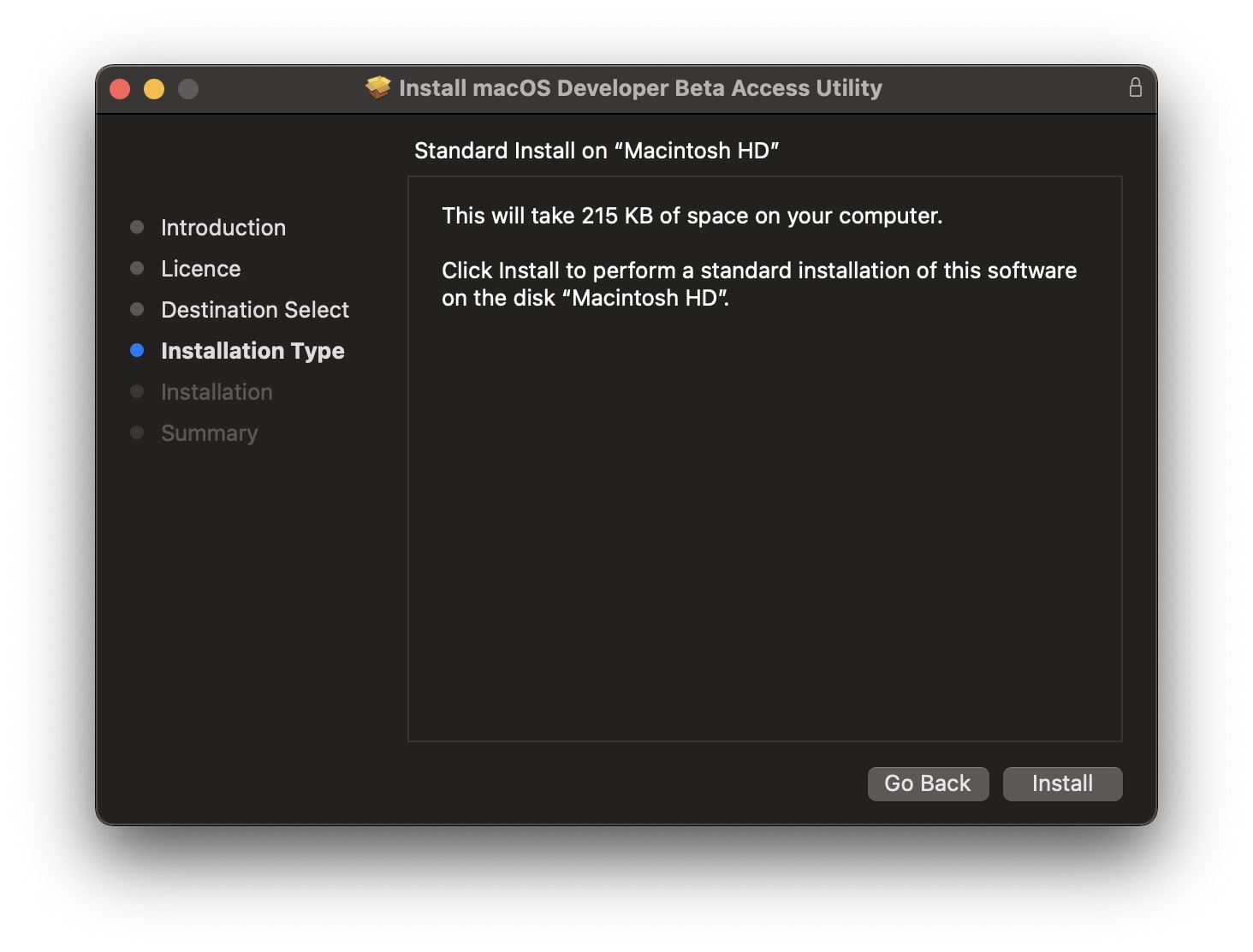 Install macOS 12 beta profile