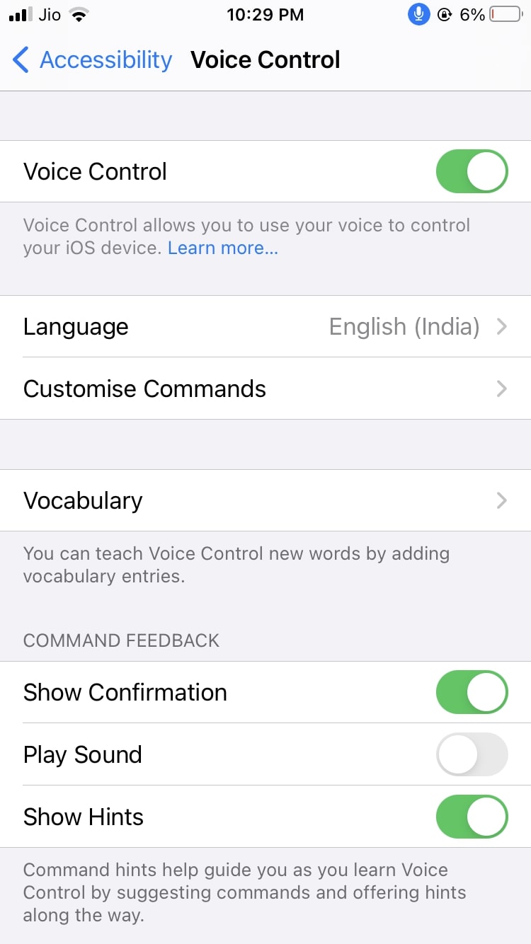 Voice Control Remote Shutter iOS